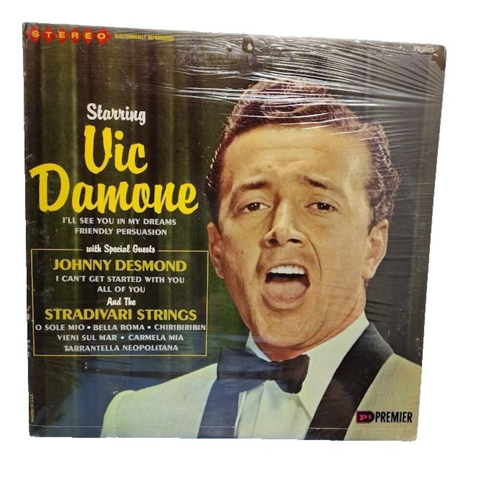 Starring Vic Damone Johnny Desmond Stradivari Stradivari Vinyl Record New Flaws